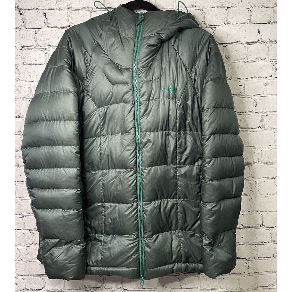 The North Face Summit Series 800 Down Puffer Jacket Hoodie Women’s M/L Green